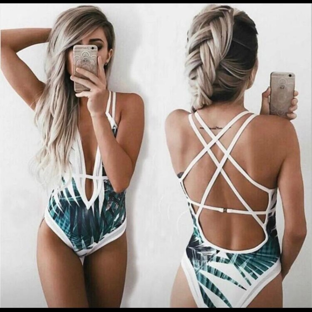 Sun-kissed one piece swimsuit
